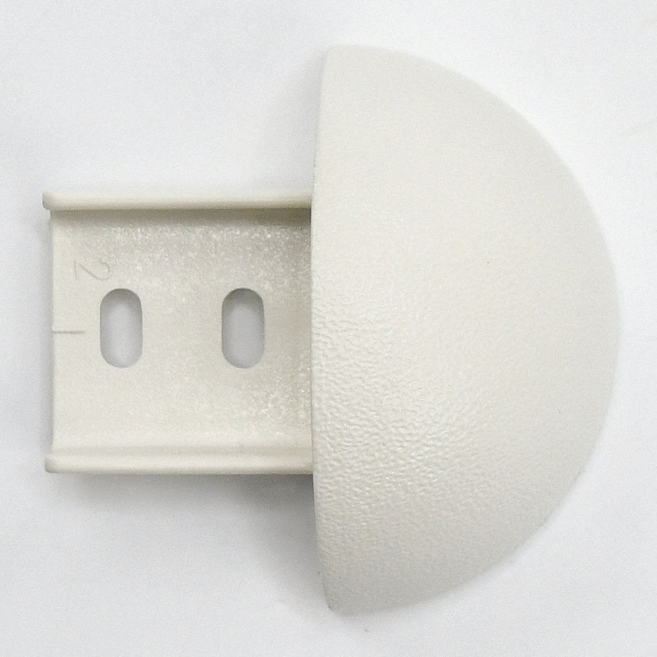 ACROVYN FR270SCAP933N End Cap, Mission White, 1-1/32 x 2 x 5/64 Inch Size | CF2HTK 55MC68