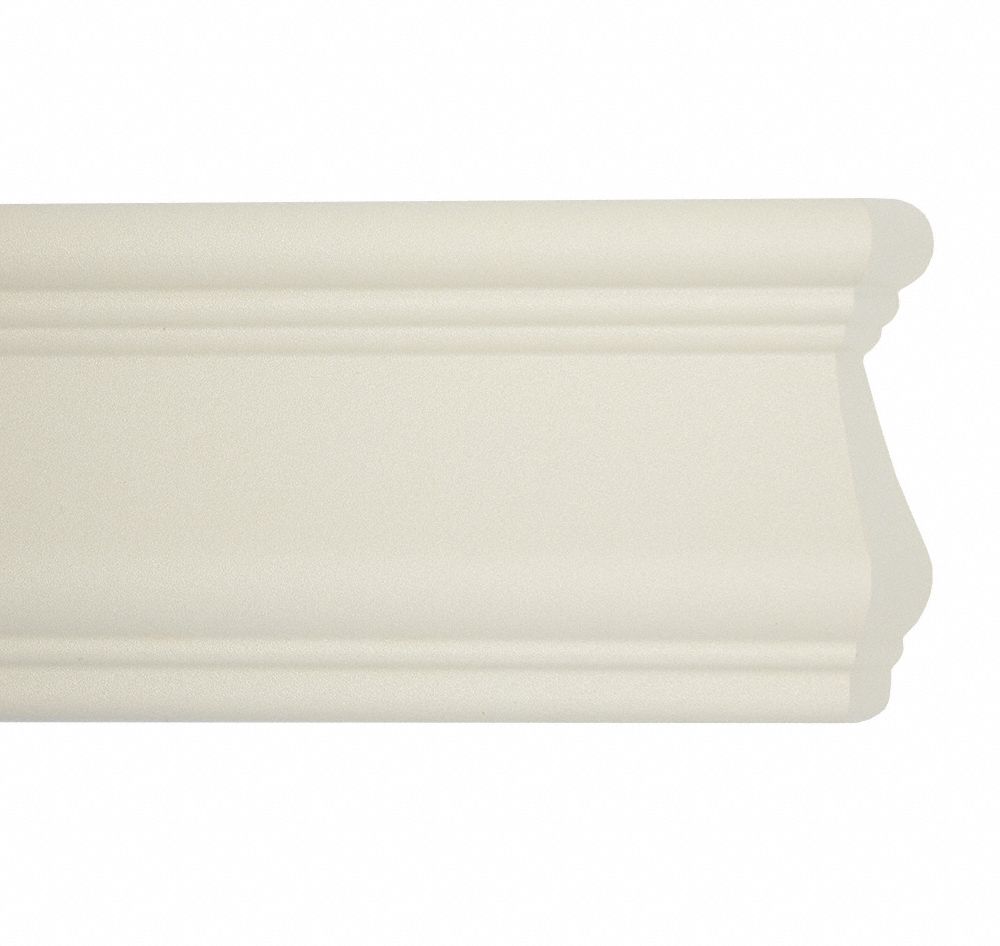 ACROVYN FR451934N Chair Rail, Pearl, 114 Inch Length, 4-1/2 Inch Height, 1 Inch Thick | CF2MZR 55MA88