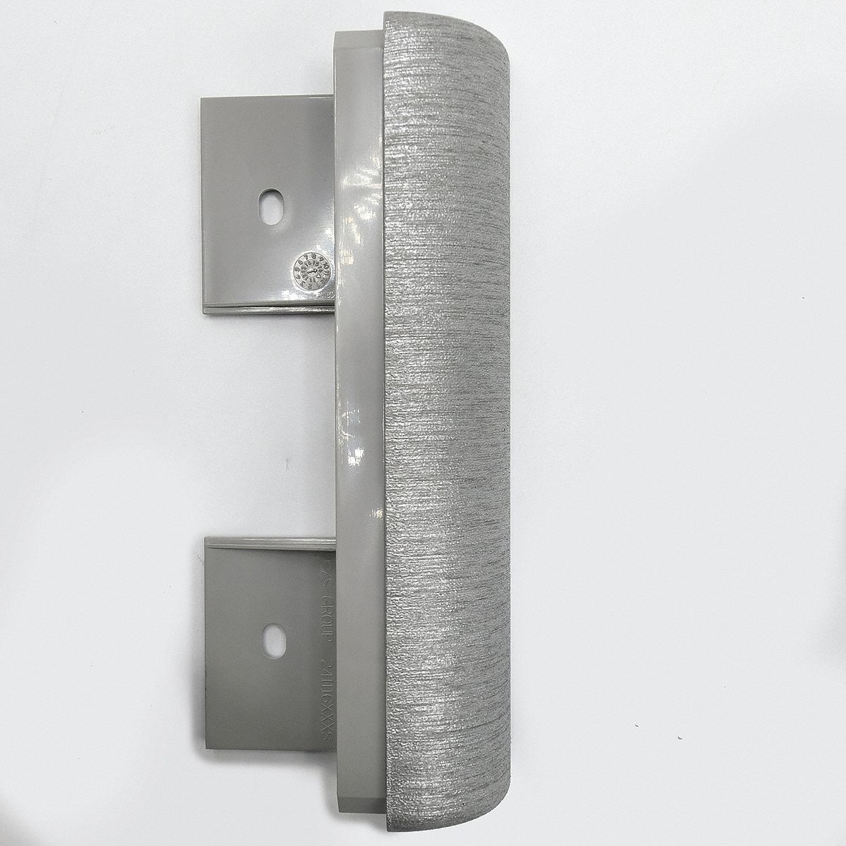 ACROVYN SCR64MCAP410N End Cap, Silver, 1-1/4 x 8 x 5/64 Inch Size | CF2HNY 55LV03