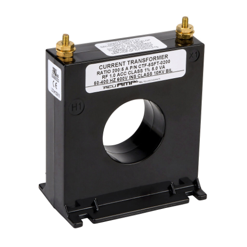 AC Current Transformer, Solid Core, 200A Primary, 5A Secondary