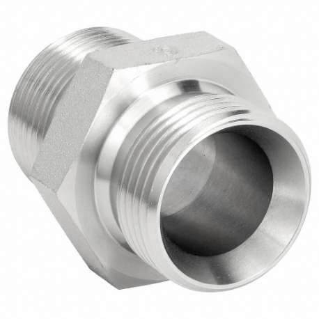 ADAPT-ALL 9007-2020 Hydraulic Hose Adapter, 1 1/4 x 1 1/4 Inch Fitting Size, Male x Male, BSPP x NPT, Rigid | CN8BUP 55DR61