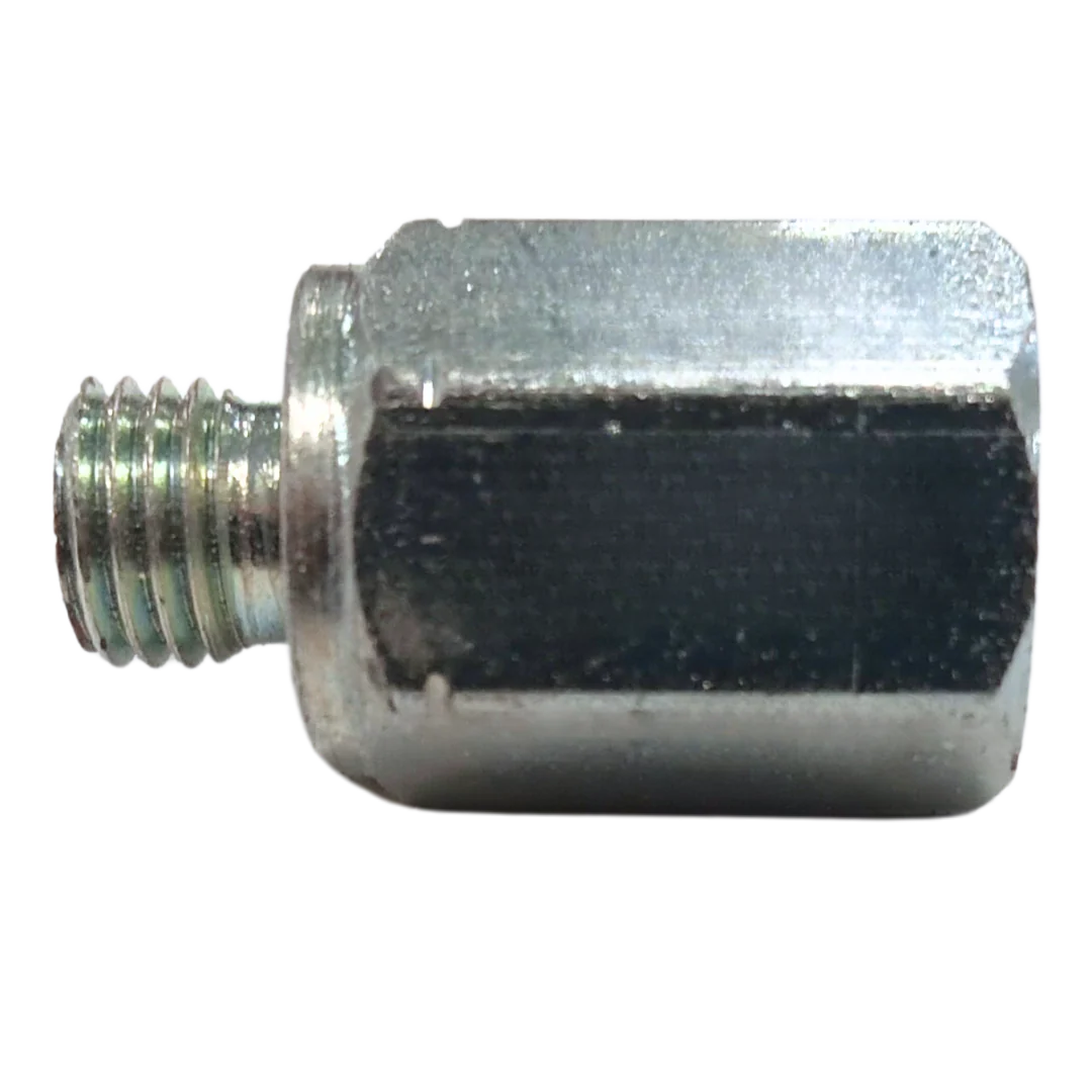 Straight Adapter, Male 8mm Metric x Female 0.125 BSPT, Carbon Steel
