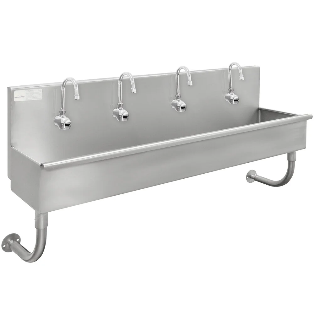 ADVANCE TABCO 19-18-80EF Multiwash Hand Sink, Wall Mounted, 80 X 19-1/2 X 28-1/2 Inch Size | CD7NFQ