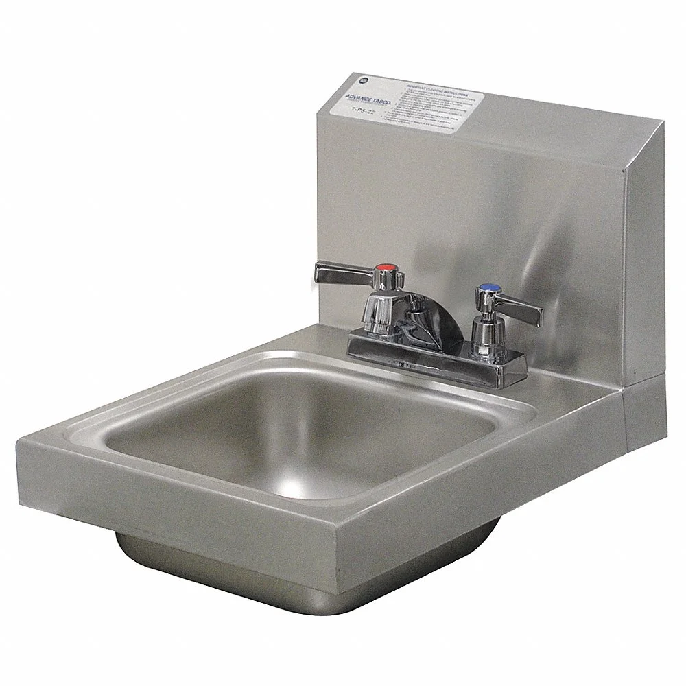 ADVANCE TABCO 7-PS-22 Lavatory Sink Splash Stainless Steel | AF9EHK 29VK75