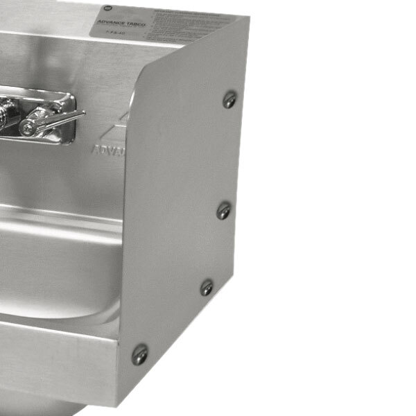 ADVANCE TABCO 7-PS-27 Bolted Side Splash, 7-3/4 Inch Size, For Sinks 14 X 10 Inch F-To-B | CD7NKQ