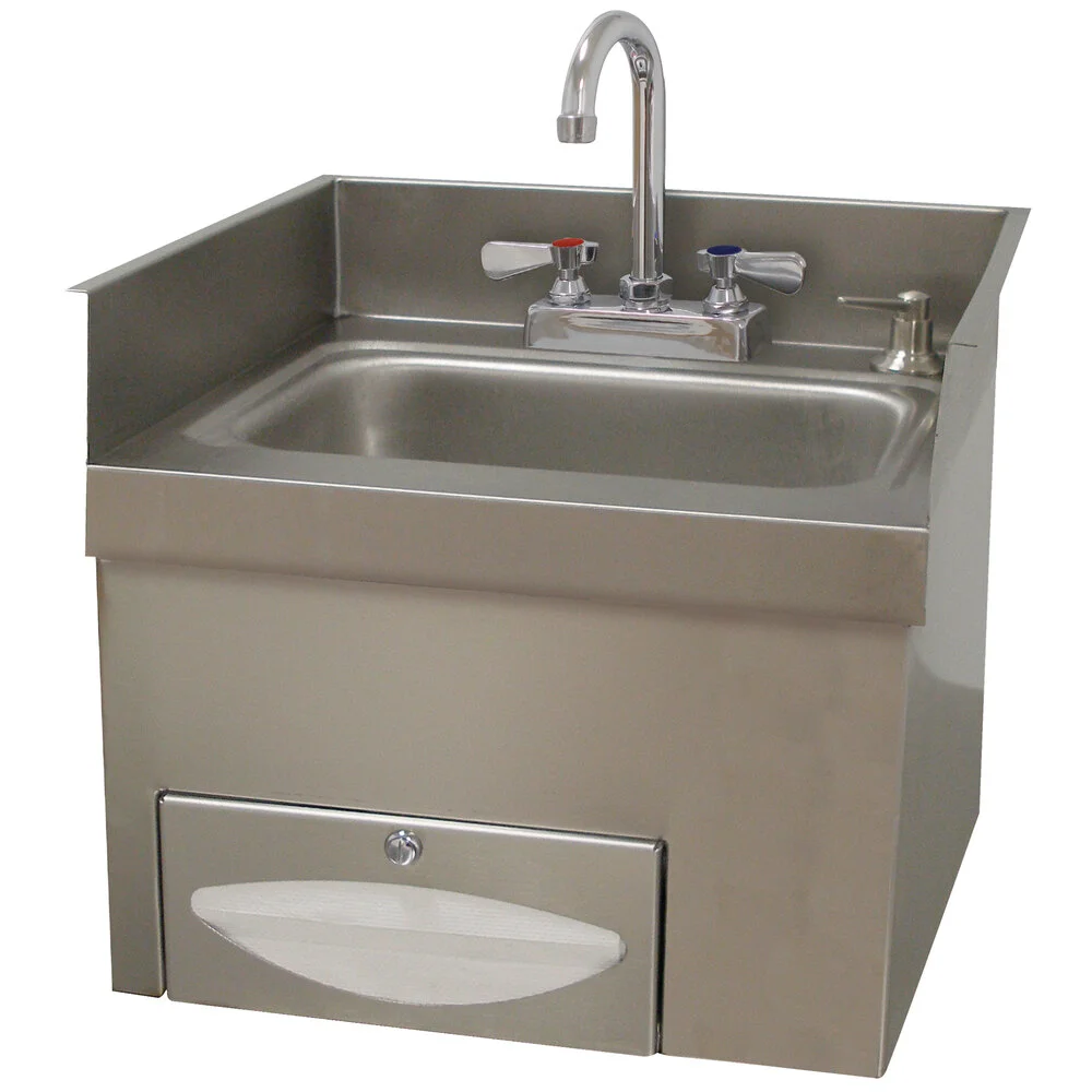 ADVANCE TABCO 7-PS-42A Recessed Hand Sink, 9 X 9 X 5 Inch D Sink Bowl | CD7NLP