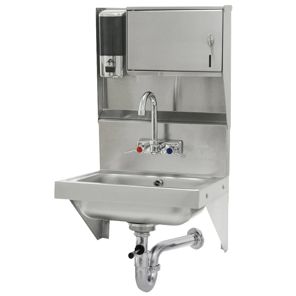 ADVANCE TABCO 7-PS-69 Hand Sink, Wall Mounted, 14 X 10 Inch F-To-B X 5 Inch D Bowl | CD7NME