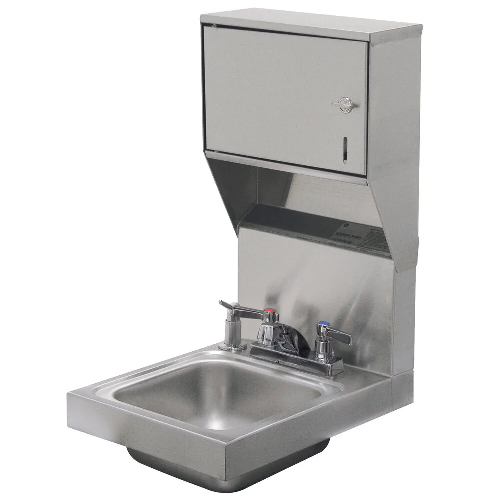 ADVANCE TABCO 7-PS-83 Hand Sink, Wall Mounted, 9 X 9 Inch F-To-B X 5 Inch D Bowl | CD7NMR