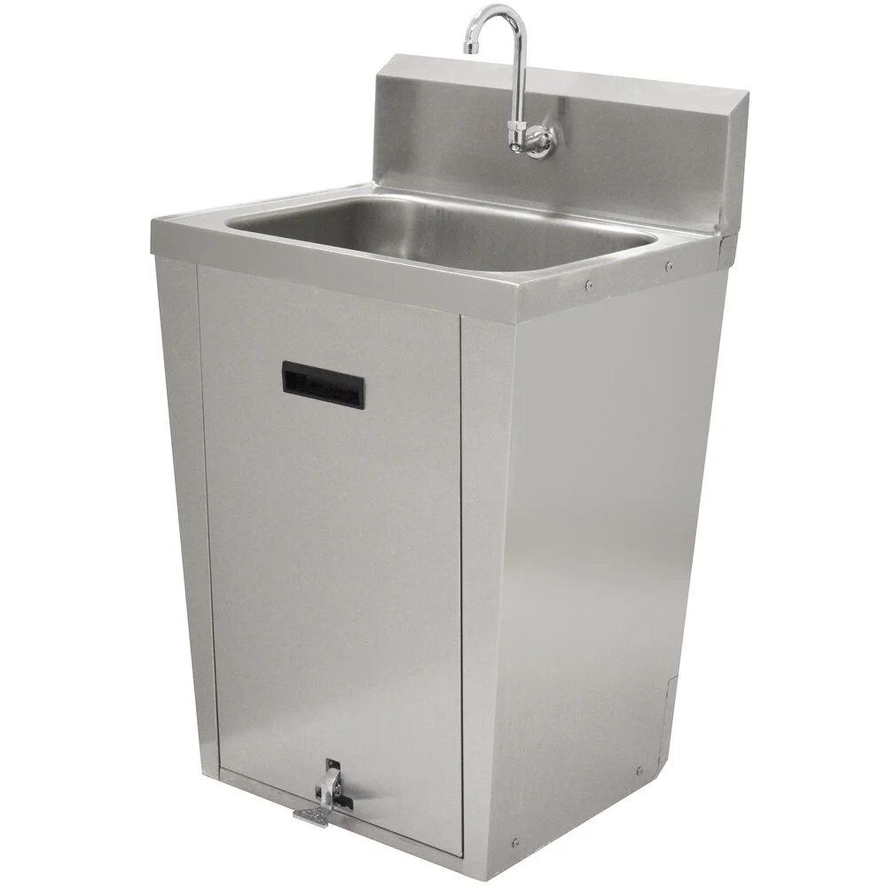 ADVANCE TABCO 7-PS-86 Hand Sink, Pedestal Mounted Base, 20 X 16 Inch F-To-B X 8 Inch Size | CD7NMV