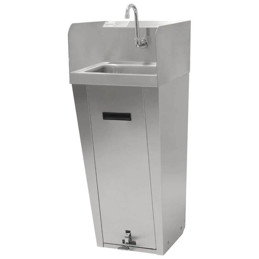 ADVANCE TABCO 7-PS-96 Hand Sink, Pedestal Mounted Base, 14 X 10 Inch F-To-B X 5 Inch D Bowl | CD7NNA
