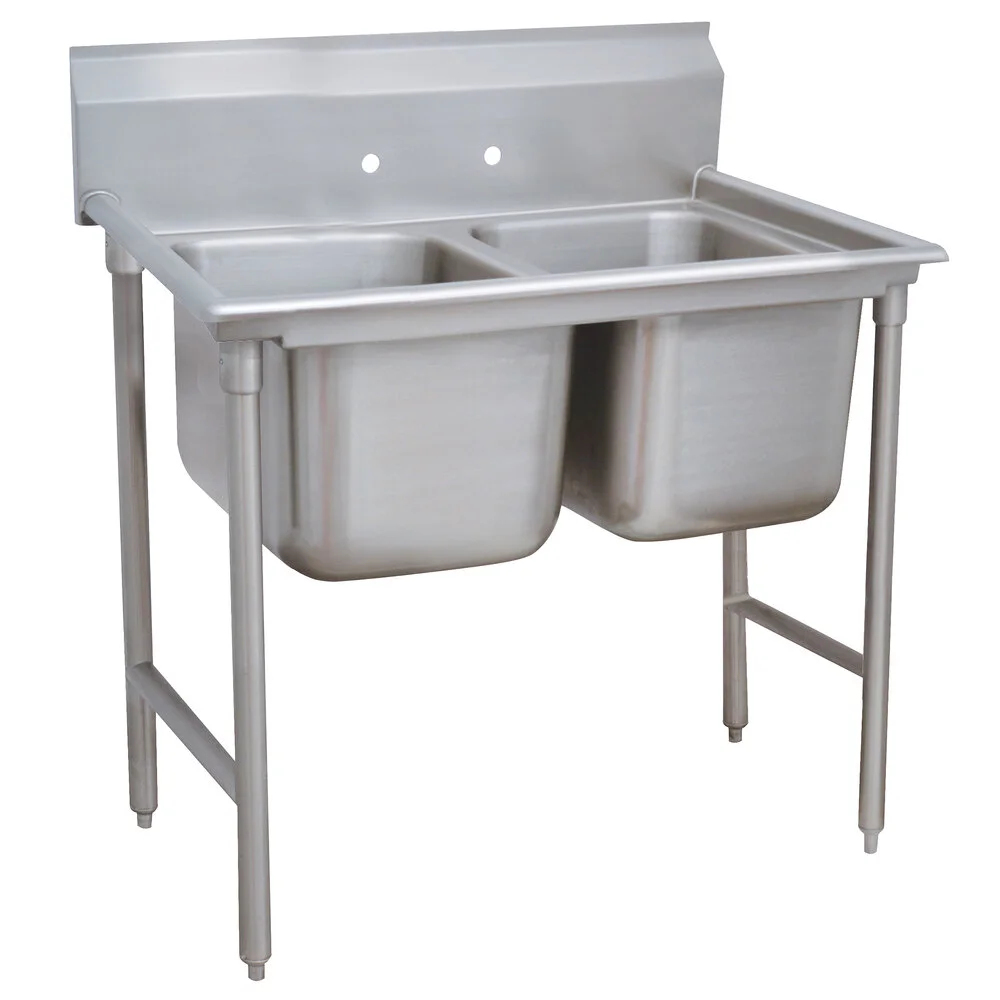 ADVANCE TABCO 9-22-40 Regaline Sink, 3-Cpt., 20 Inch F-To-B X 20 Inch | CD7NPN