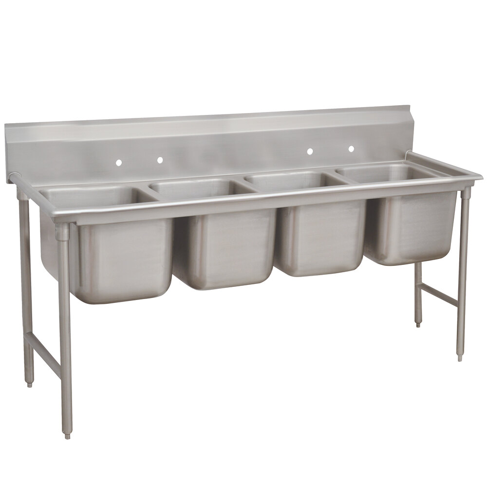 ADVANCE TABCO 9-4-72 Regaline Sink, 4-Cpt., 20 Inch F-To-B X 16 Inch | CD7NQT