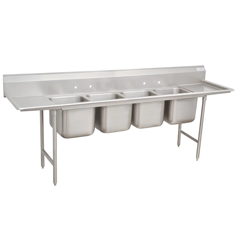 ADVANCE TABCO 94-24-80-24RL Regaline Sink, 4-Cpt., 20 Inch F-To-B X 20 Inch | CD7PHM