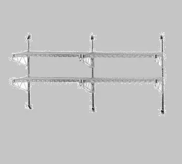 ADVANCE TABCO AB2-18 Special Value Wire Shelving Wall Post, 18 Inch D Shelves, Chrome Plated | CD7PQW