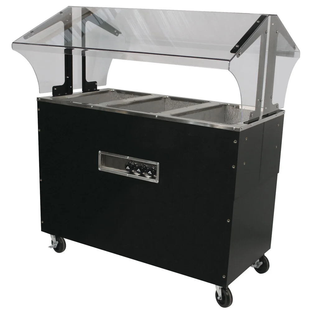 ADVANCE TABCO B3-120-B-S-SB Portable Hot Food Buffet Table, Electric, 47-1/8 X 35 X 53 Inch Size | CD7PVF