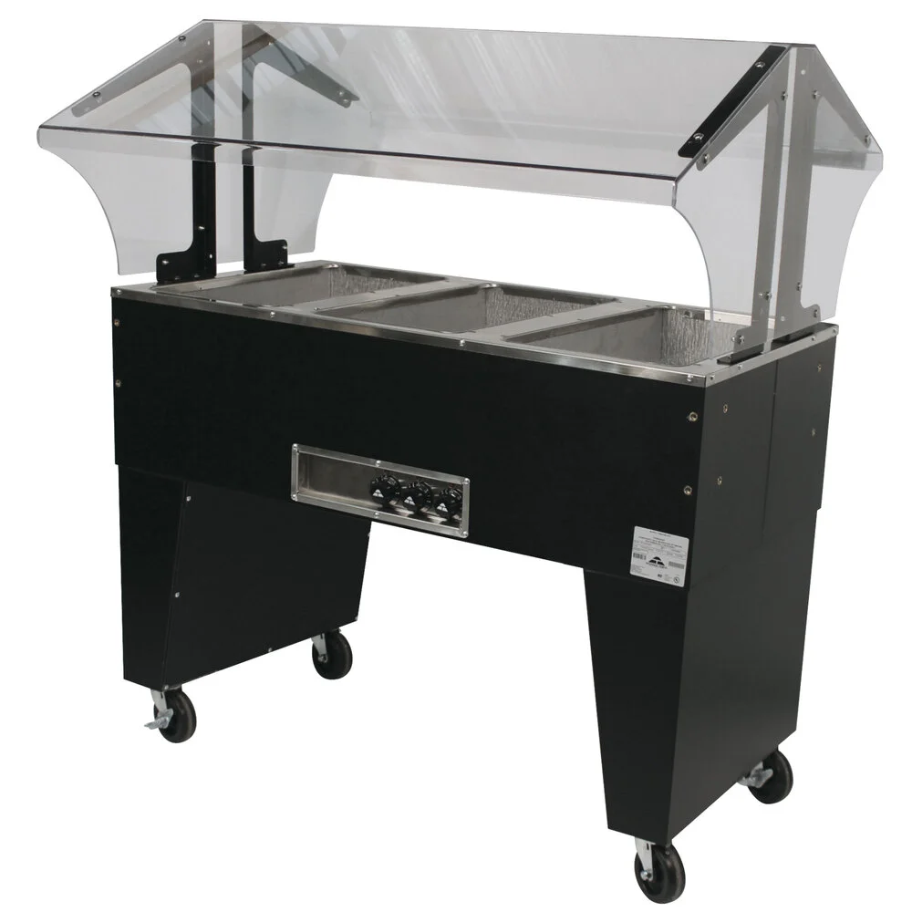 ADVANCE TABCO B3-120-B-S Portable Hot Food Buffet Table, Electric, 47-1/8 X 35 X 53 Inch Size | CD7PVE