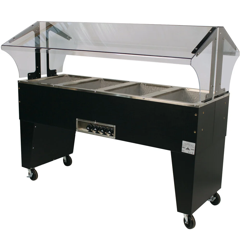 ADVANCE TABCO B4-120-B Portable Hot Food Buffet Table, Electric, 62-7/16 X 35 X 53 Inch Size | CD7PVR