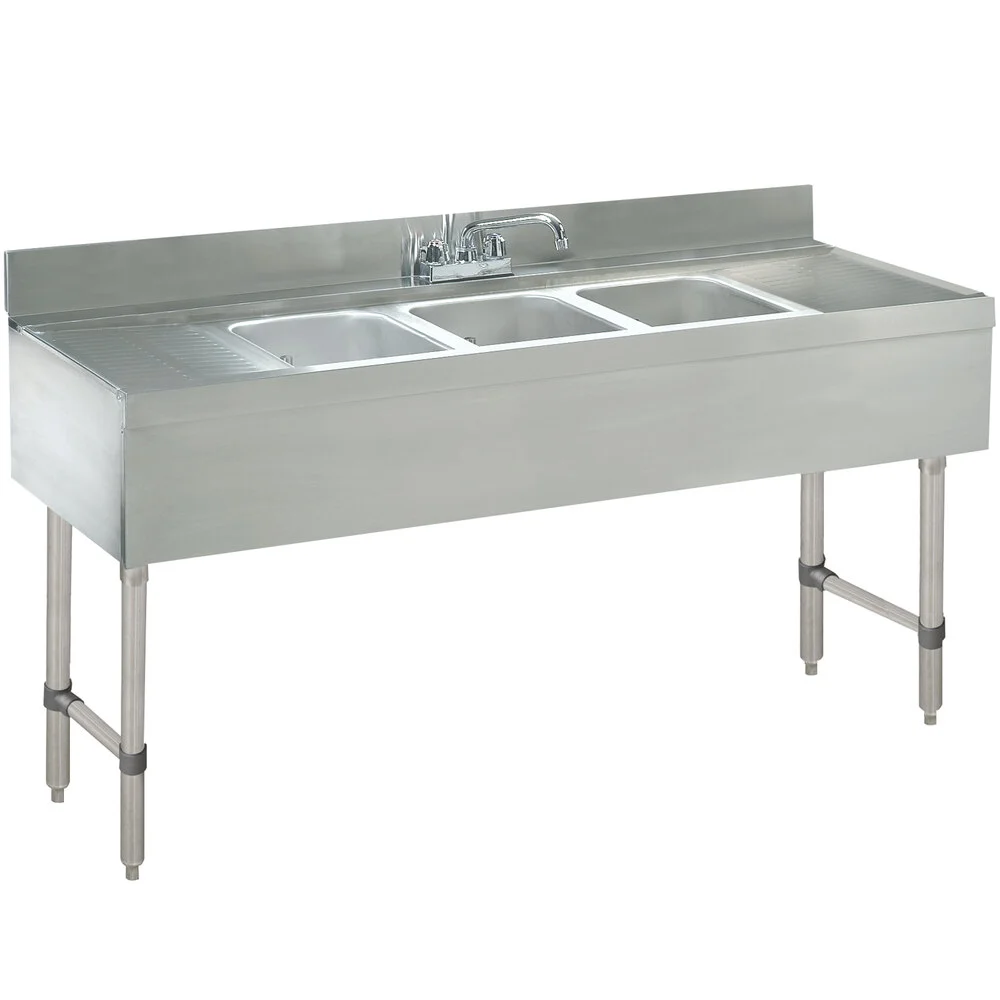 ADVANCE TABCO CRB-73C Sink Unit, 3-Cpt., 84 X 21 X 33 Inch Overall Size | CD7QLL
