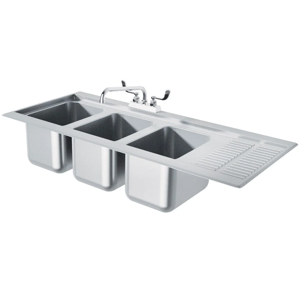 ADVANCE TABCO DBS-43L Bar Sink, Drop-In, 48-5/16 X 21-1/8 X 11-8/10 Inch Size | CD7QRV