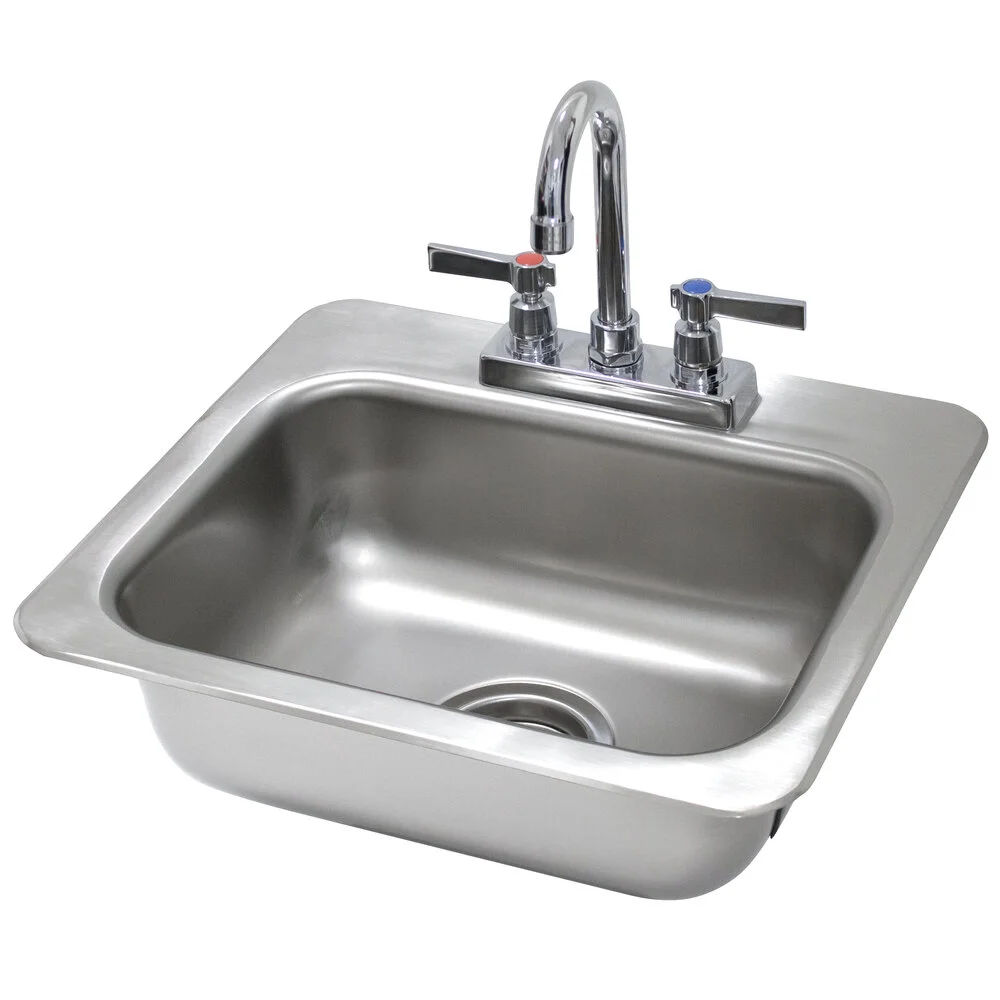ADVANCE TABCO DI-1-35 Drop-In Sink, 1-Cpt., 14 X 10 Inch F-To-B X 5 Inch D Bowl | CD7QUB