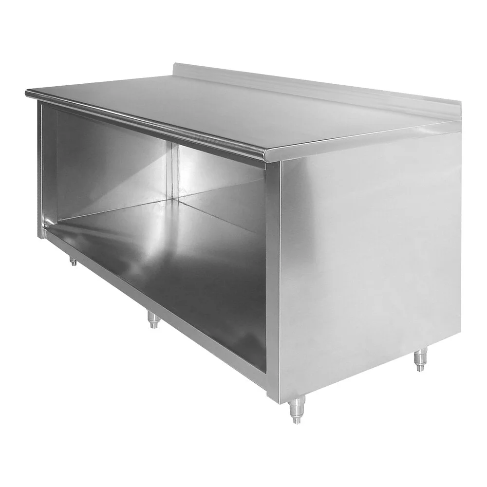 ADVANCE TABCO EK-SS-369 Work Table, 108 X 36 Inch Size Open Front, 14 Ga 304 Ss Top | CD7TLM