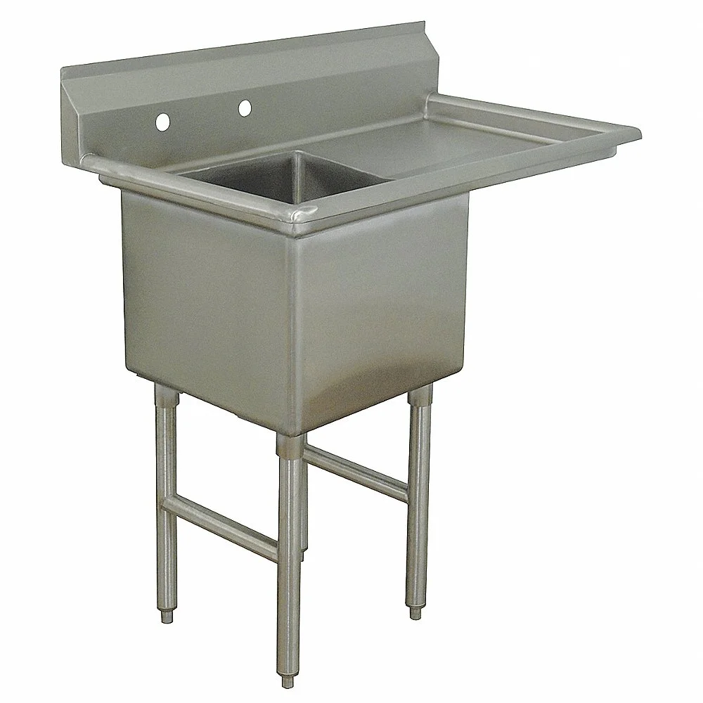 ADVANCE TABCO FC-1-1818-18R-X Scullery Sink Stainless Steel 24 Inch Width | AA3RZZ 11U361