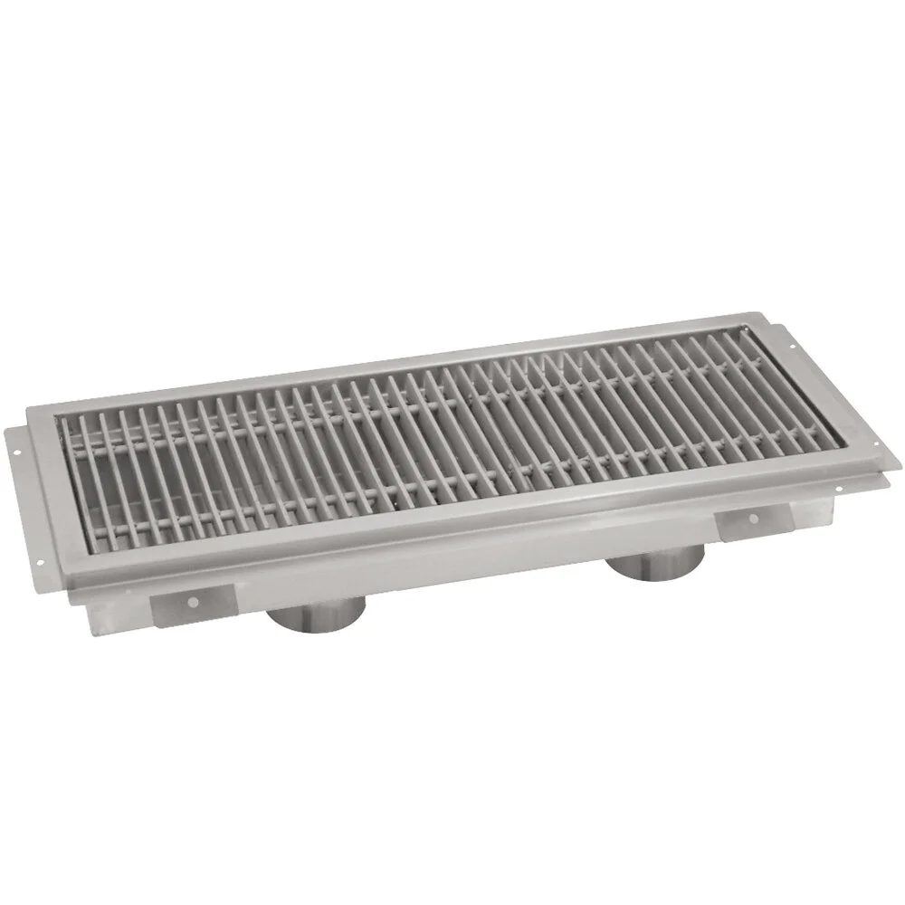 ADVANCE TABCO FTG-24108 Floor Trough, 108 X 24 X 4 Inch D, 14 Ga 304 Ss | CD7UPU