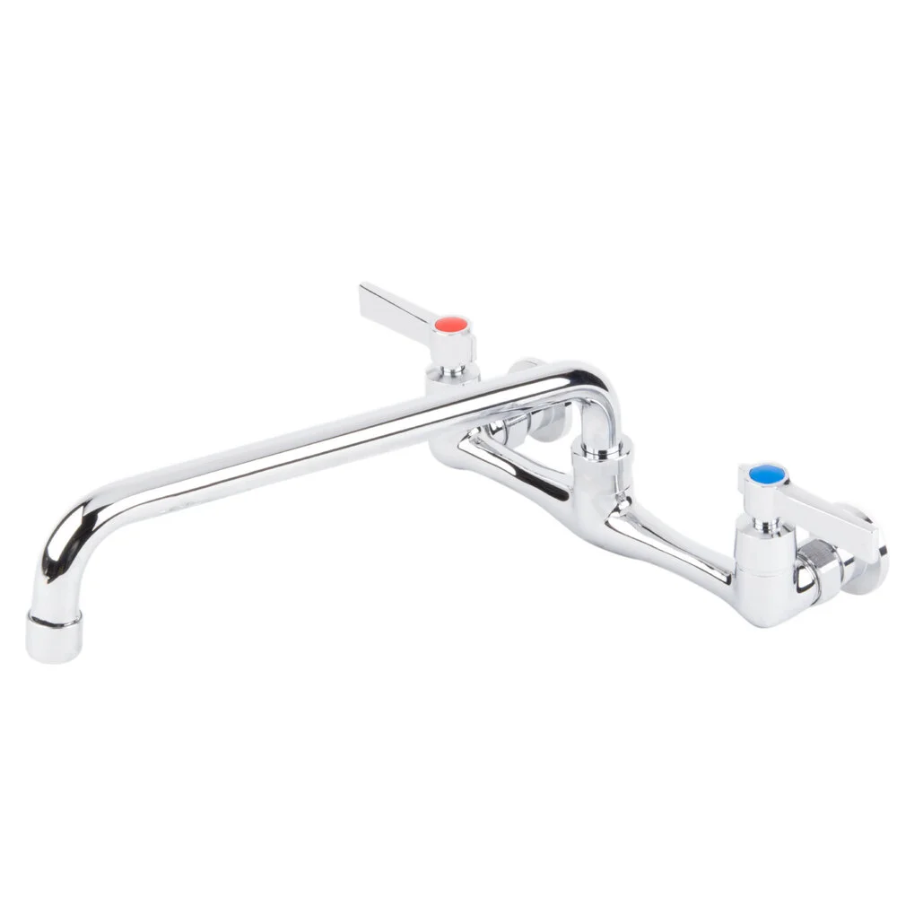 ADVANCE TABCO K-112 Heavy Duty Faucet, 8 Inch Oc, Splash Mounted With 12 Inch Swing Spout, Lead Free | CD7VLV