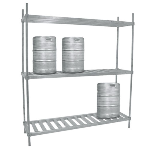 ADVANCE TABCO KR-80 Keg Rack, 80 X 20 X 76 Inch Size, 3 Shelves | CD7WCD