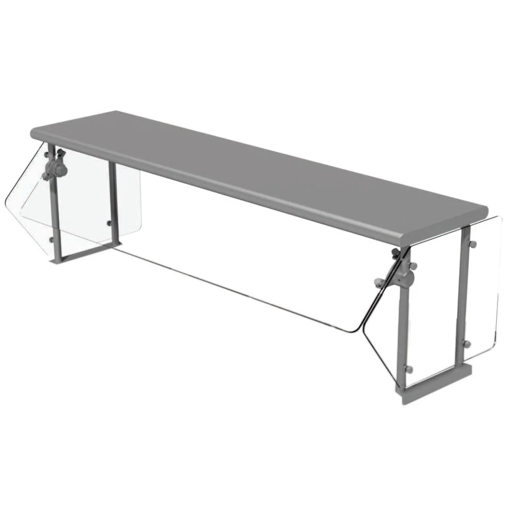 ADVANCE TABCO NSG-15-5WELL Food Shield, 78-1/2 X 19-3/4 X 18-1/2 Inch Size, 15 Inch Ss Top Shelf | CD7WQC