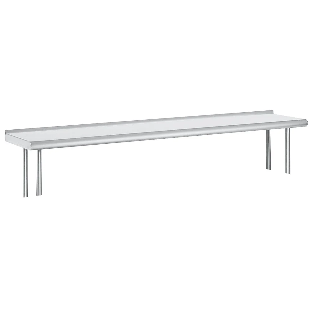 ADVANCE TABCO OTS-15-48R Overshelf, Table Mounted, Single, 48 X 15 Inch, 1 Inch Rear Up-Turn, 18 Ga 430 Ss | CD7WWT