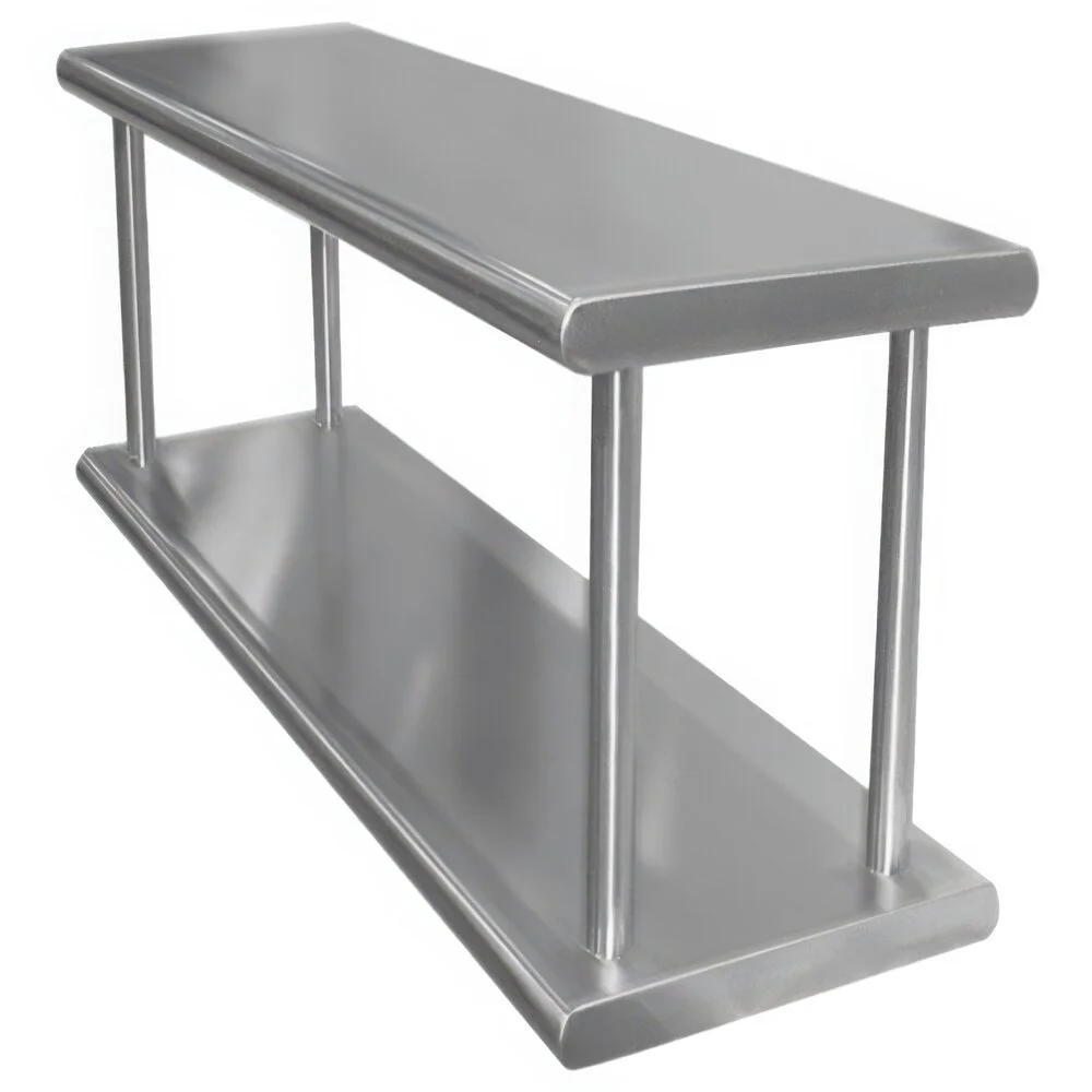 ADVANCE TABCO PA-24-48-2 Pass-Thru Shelf, Double Tier, 48 X 24 Inch Size 18/430 Ss | CD7WYL