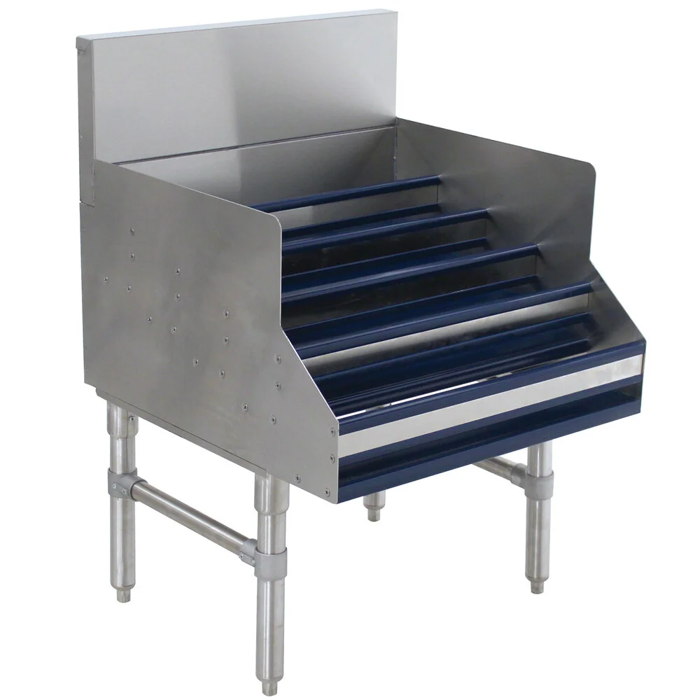 ADVANCE TABCO PLD-2518 Liquor Bottle Display Unit, 18 X 25 X 36 Inch Size, 20 Bottle Cap., Ss | CD7WZG