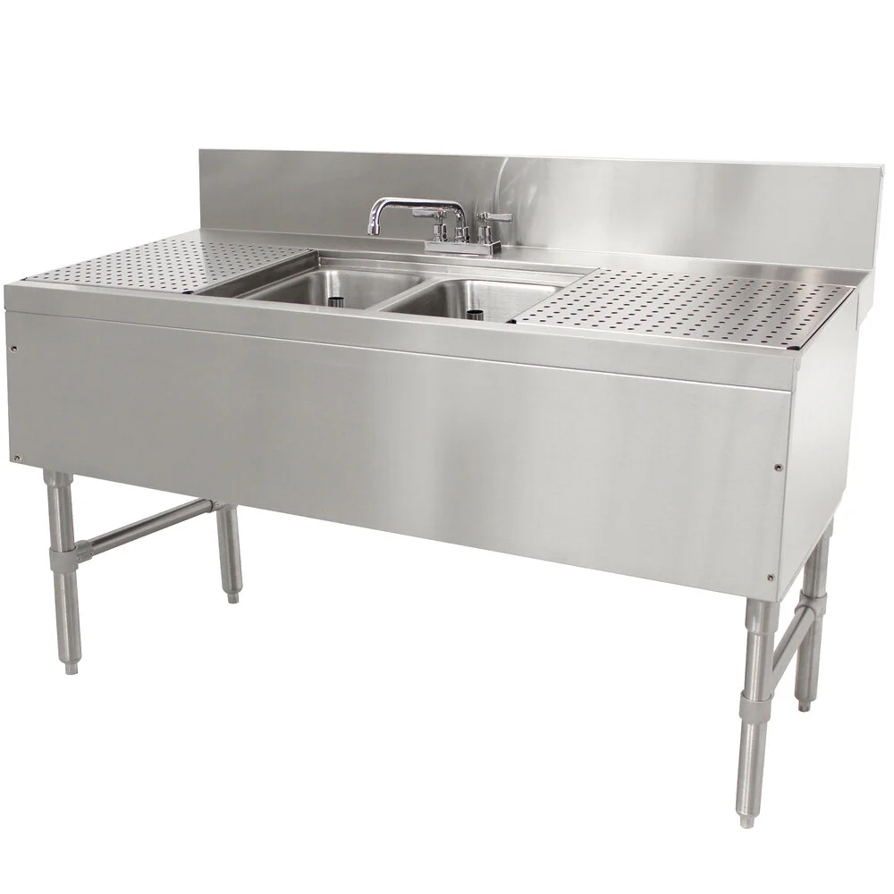 ADVANCE TABCO PRB-24-42C Prestige Underbar Sink Unit, 2-Cpt., 48 X 25 X 36 Inch Size, L-To-B | CD7XCX