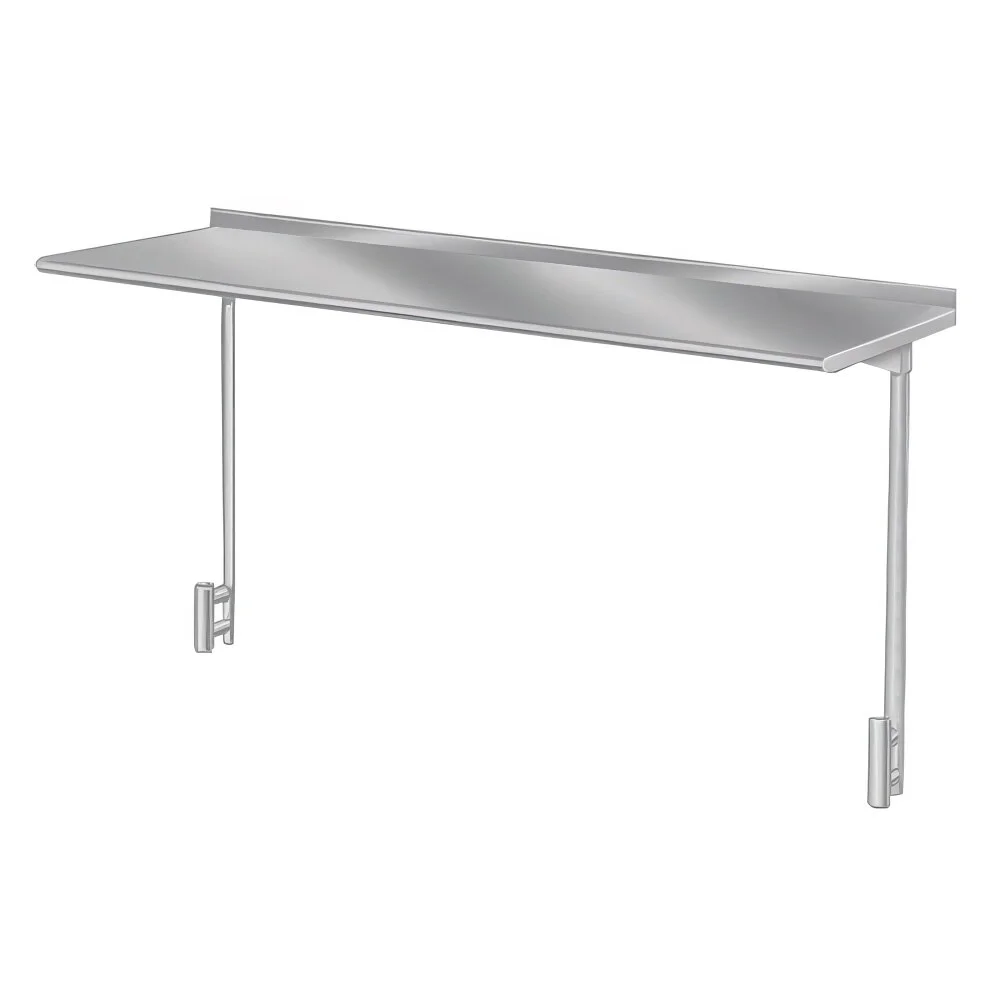 ADVANCE TABCO PT-18S-36 Overshelf, Table Mounted, Single, 36 X 18 Inch, Ss, Splash Mounted | CD7XZP