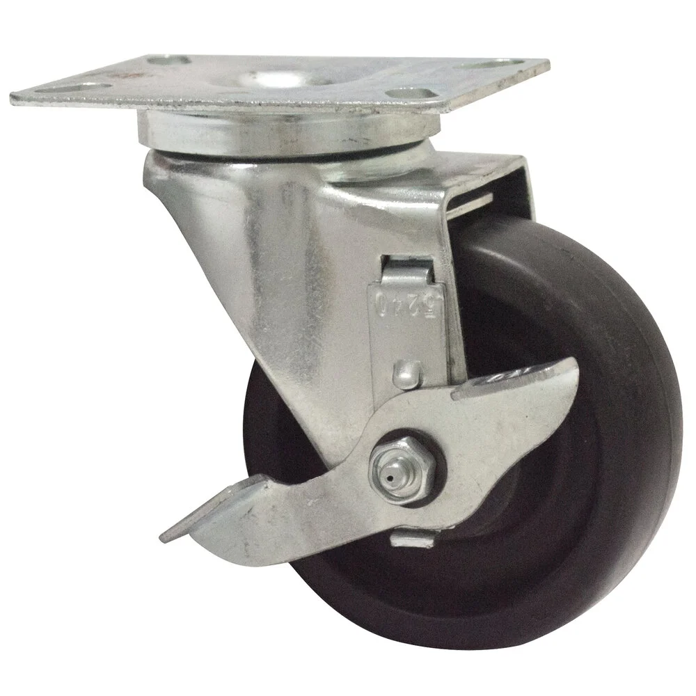 ADVANCE TABCO RA-35 Plate Caster With Brake, 4 Inch Diameter | CD7YAK