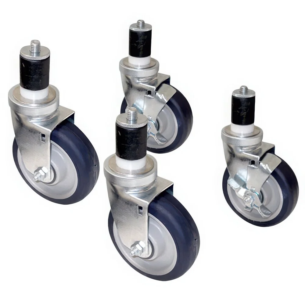 ADVANCE TABCO TA-255 Casters, Expanding Adapter 400 Lb Capacity Per Caster, Set Of 4 | CD7ZFA
