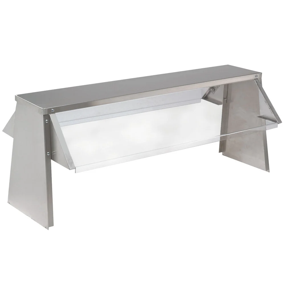 ADVANCE TABCO TBS-3 Buffet Shelf With Breath Guard, 47-3/8 X 19-1/4 Inch Size, Ss Shelf | CD7ZMD