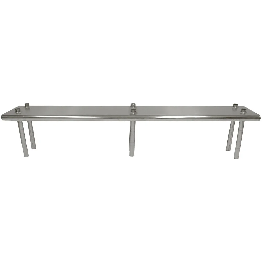 ADVANCE TABCO TS-12-96 Overshelf, Table Mounted, Single, 96 X 12 Inch, 18 Ga 430 Ss | CD8AMY