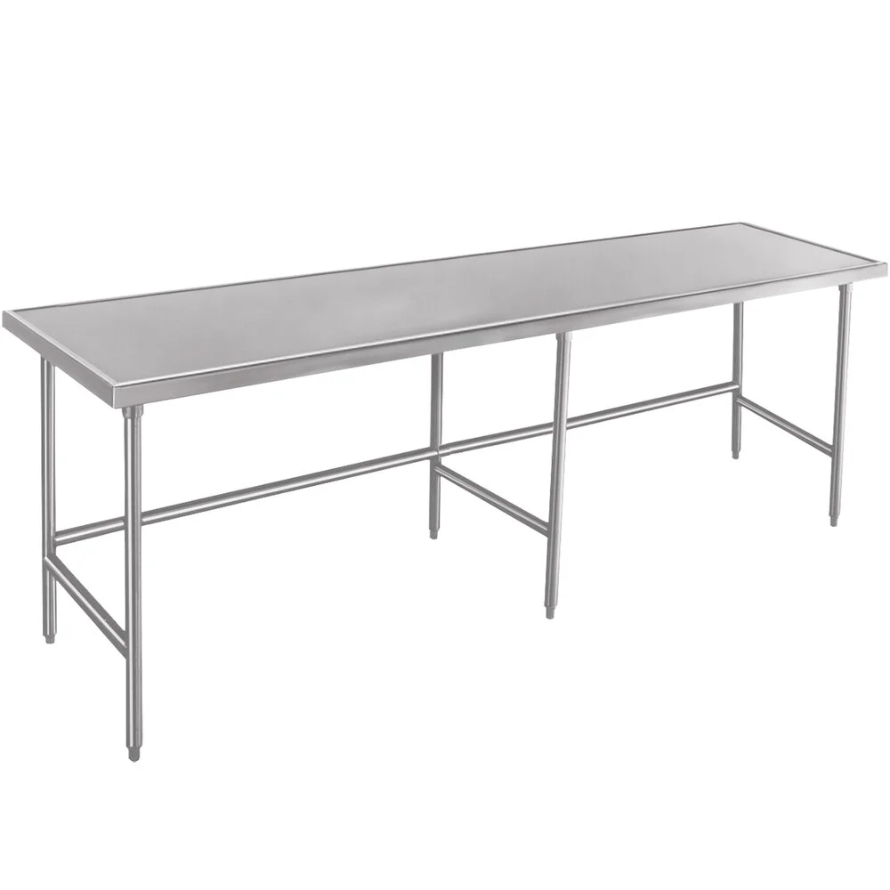 ADVANCE TABCO TVLG-3611 Work Table, 132 X 36 Inch Size 14 Ga 304 Ss Top | CD8BBU