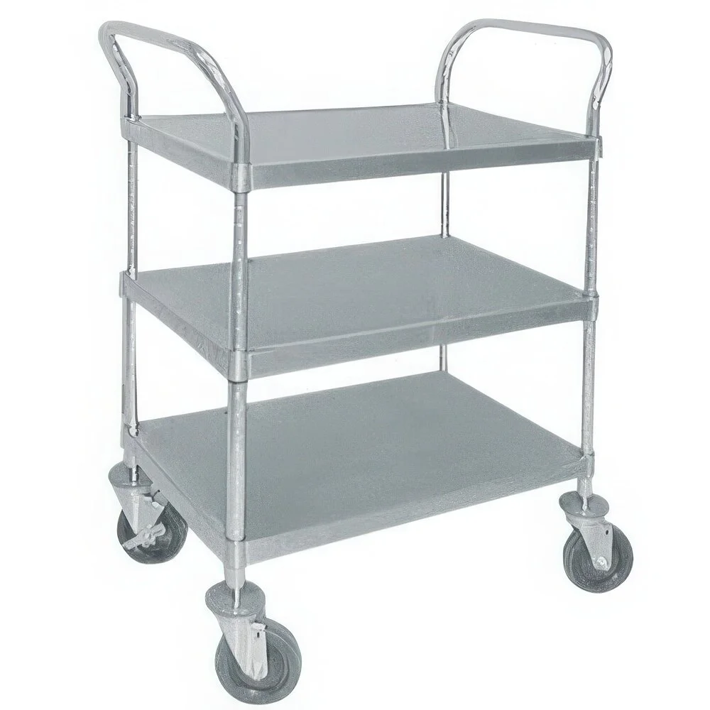 ADVANCE TABCO UC-3-1827 Utility Cart, Open Design, Three Shelves, Shelf Size 18 X 27 Inch | CD8BEL