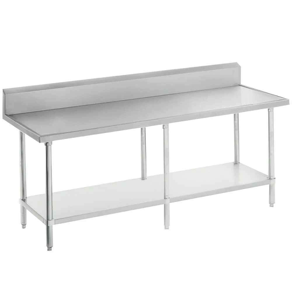 ADVANCE TABCO VKG-2411 Work Table, 132 X 24 Inch Size 14 Ga 304 Ss Top | CD8BKY