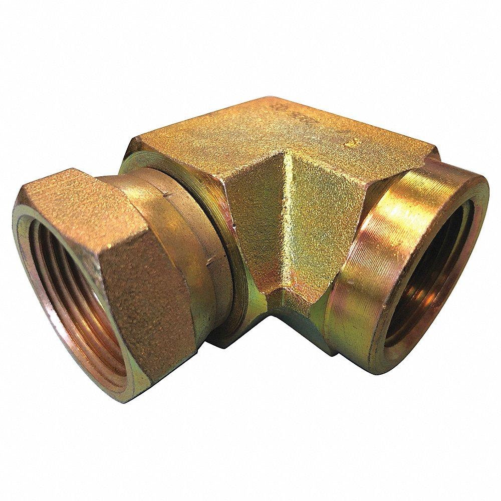 AEROQUIP 2048-2-2s Hydraulic Hose Adapter, 1/8 x 1/8 Inch Size, Female, NPSM x NPTF, Swivel | CJ2MXR 55DP63