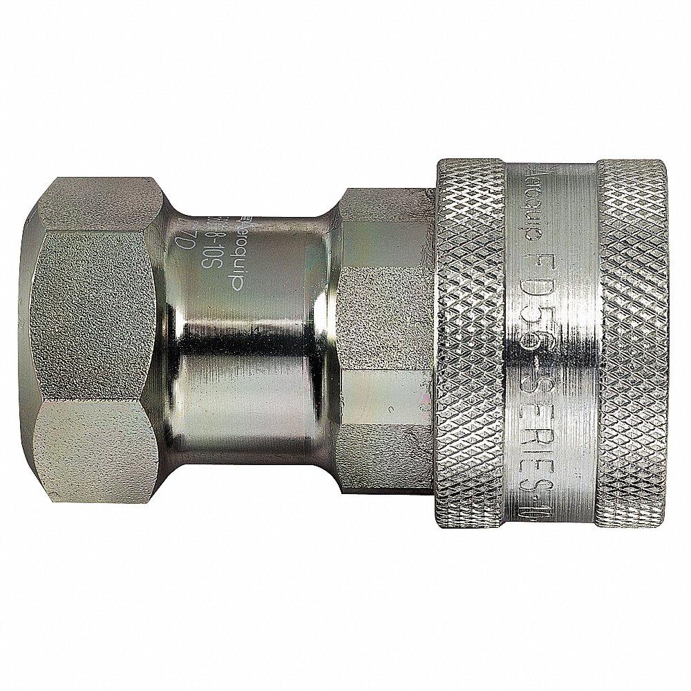 AEROQUIP 5608-10-10S Hose Coupling, 5/8 Inch Size, Push To Connect, Steel | CJ2NHM 55JR93