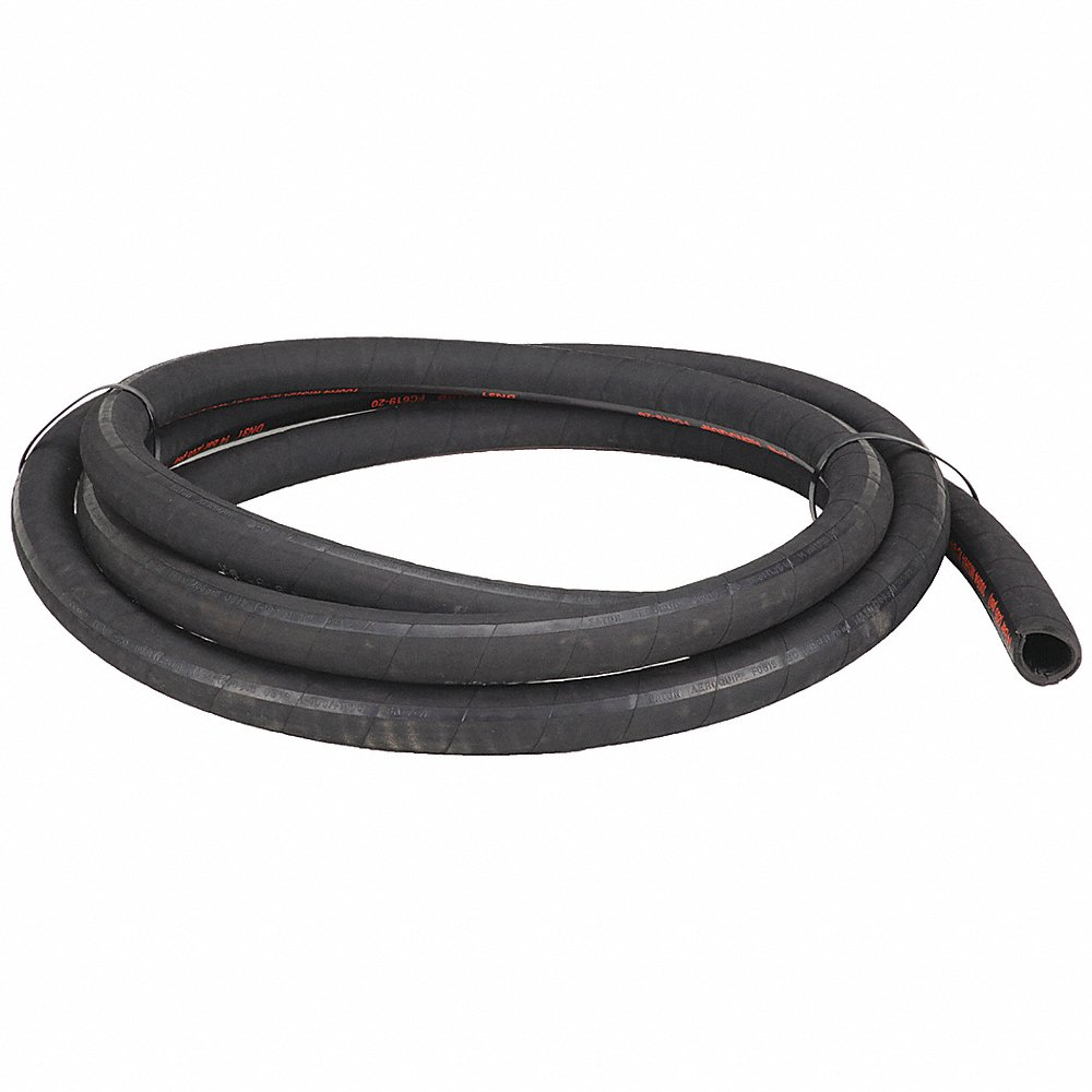 Hydraulic Hose, 2 Inch ID, 2 35/64 Inch OD, 10 ft Length, Synthetic Rubber, 100 PSI