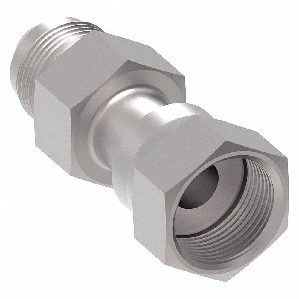 AEROQUIP FF2209T1616S Hydraulic Hose Adapter, 1 x 1 Inch Size, JIC x ORS, Swivel, Straight | CJ2MLN 55DY42