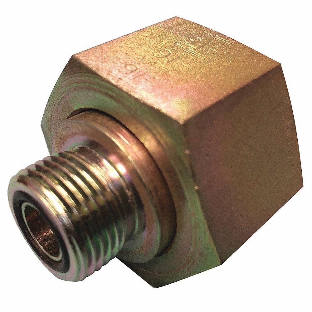 AEROQUIP FF2281T0812S Hydraulic Hose Adapter, 1/2 x 3/4 Inch Size, ORS x ORS, Swivel, Straight | CJ2MNG 55DY48