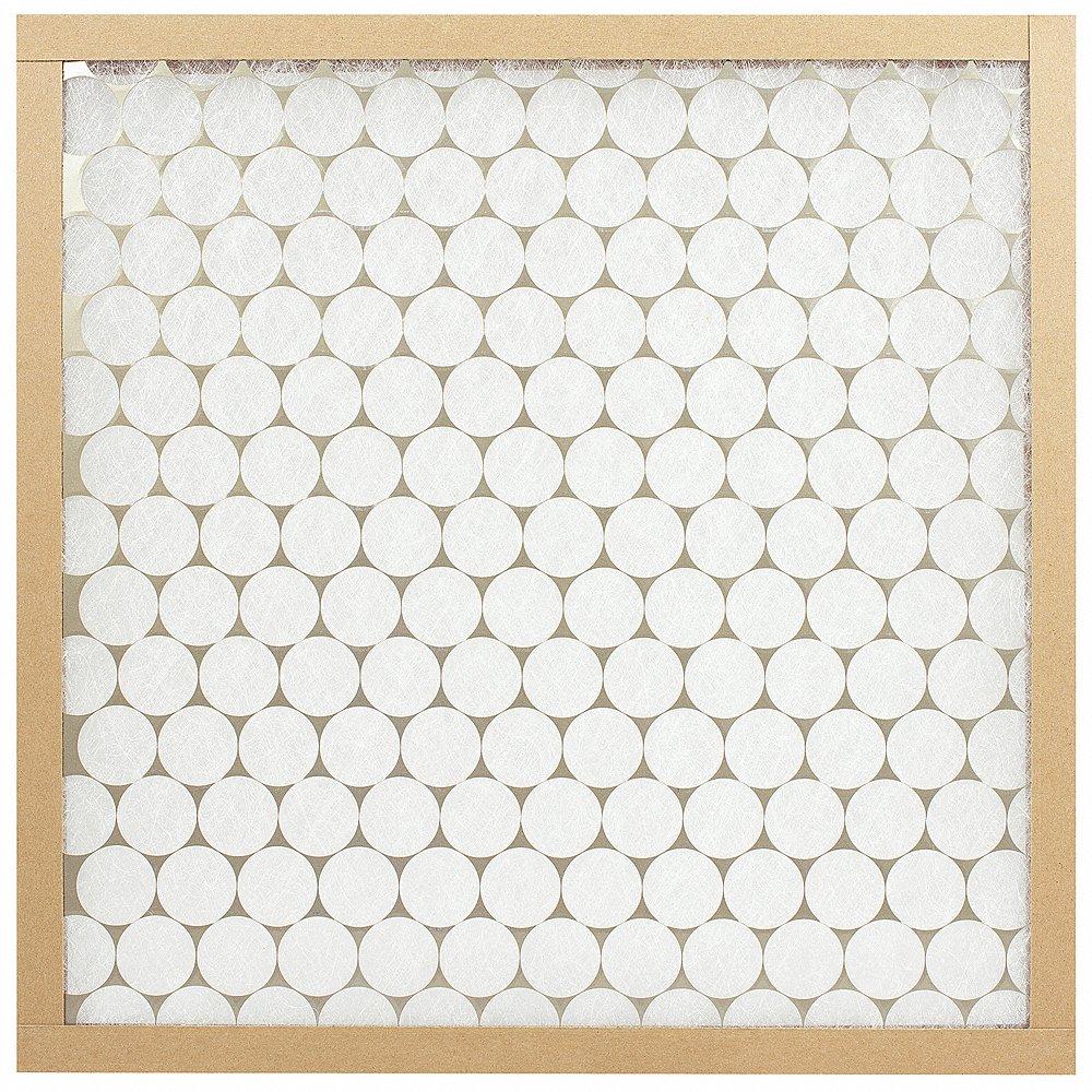 AIR HANDLER 2DVL6 Non-Pleated Air Filter, 10 x 25 x 1 Nominal Filter Size, Polyester-Coated Fiberglass | CN8DNX