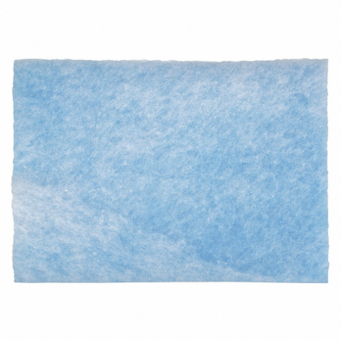 Air Filter Pad, 12 x 20 x 1 Inch Nominal Filter Size, Polyester, Surface Tackifier, Blue/White