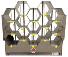 AIR SYSTEMS INTERNATIONAL AK40-15 Cylinder Rack, 15 Cylinder, 22.25 Inch x 36 Inch Size, Aluminium | CD7KTT